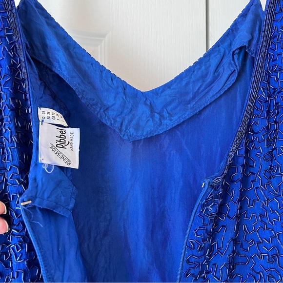 Vintage 1980’s Silk Sequin Mini dress - Picture 8 of 12